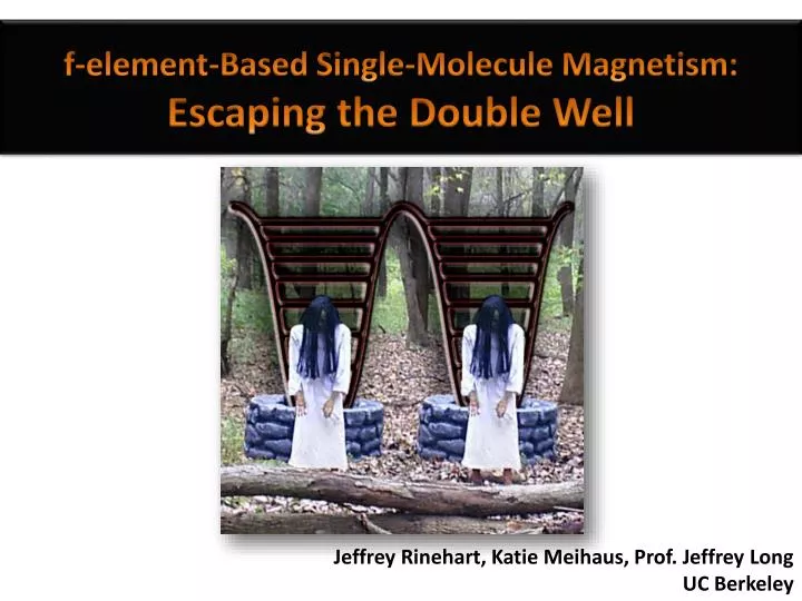 f element based single molecule magnetism escaping the double well