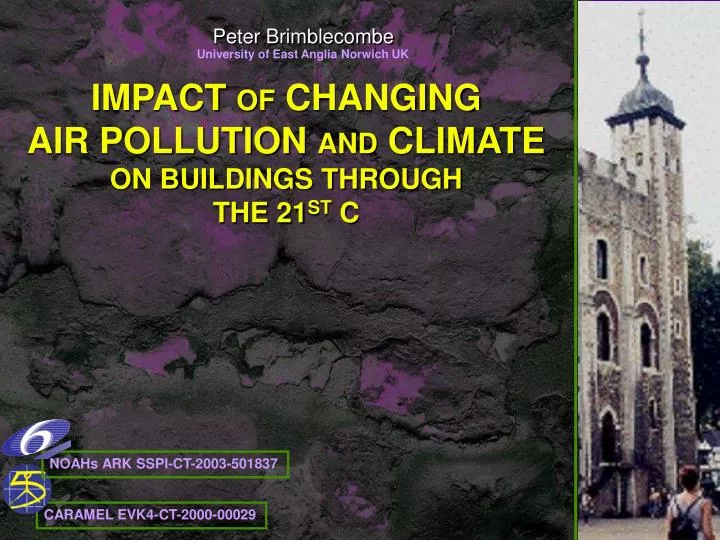 impact of changing air pollution and climate on buildings through the 21 st c