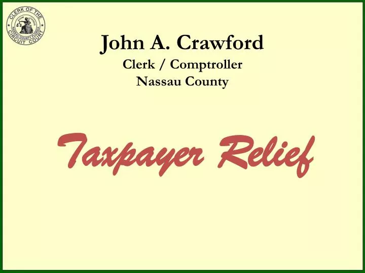 john a crawford clerk comptroller nassau county