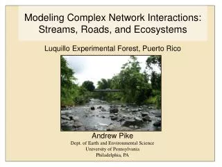 Modeling Complex Network Interactions: Streams, Roads, and Ecosystems