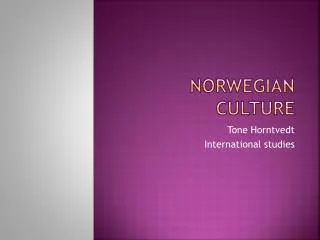 Norwegian culture