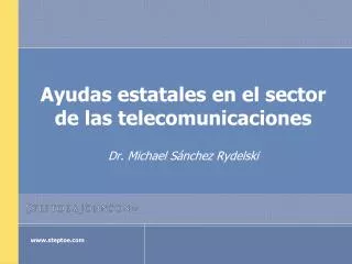 Ayudas estatales en el sector de las telecomunicaciones