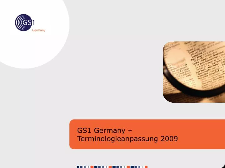 gs1 germany terminologieanpassung 2009