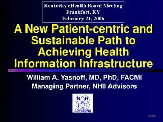 A New Patient-centric and Sustainable Path to Achieving Health Information Infrastructure