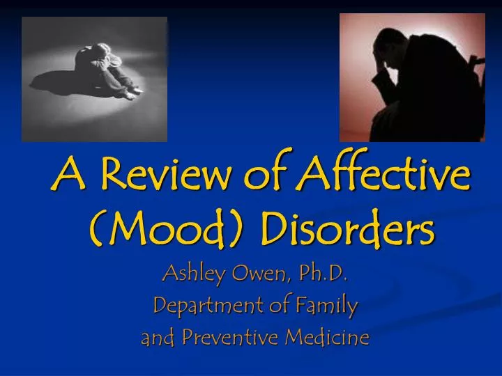 a review of affective mood disorders