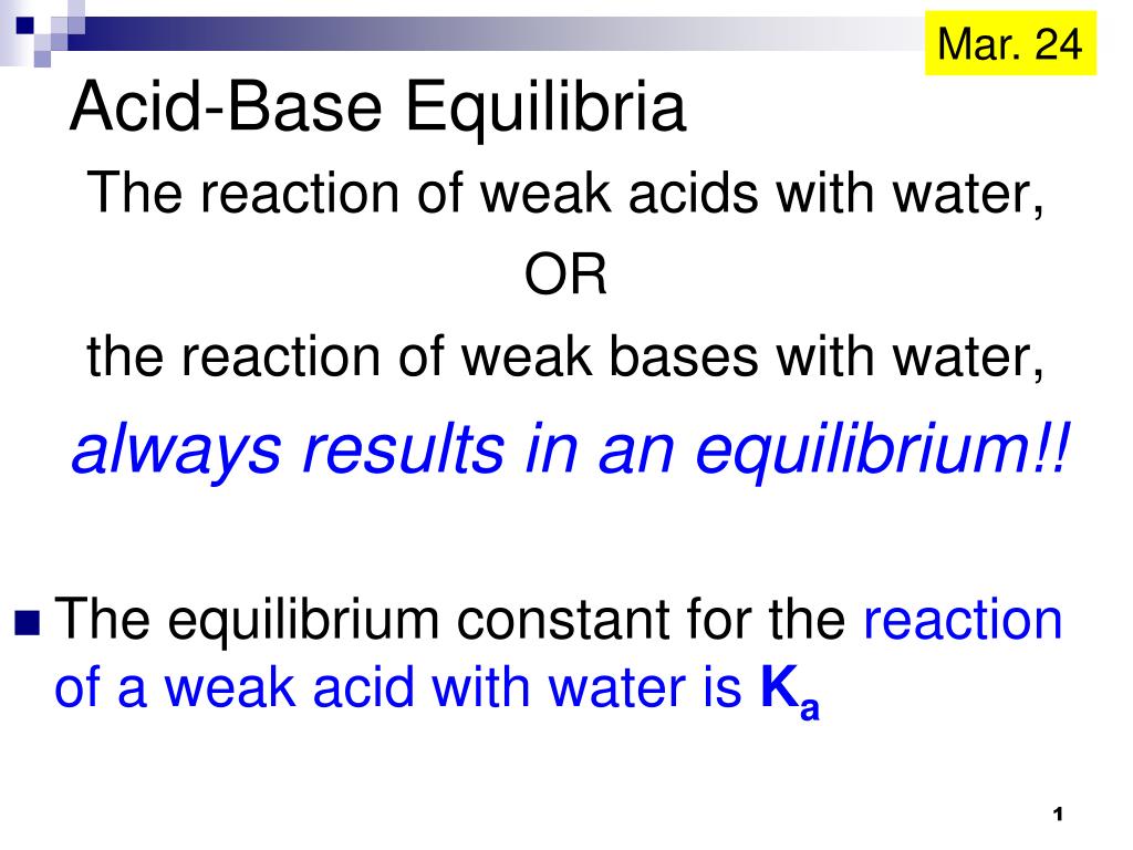 PPT - Acid-Base Equilibria PowerPoint Presentation, free download - ID ...