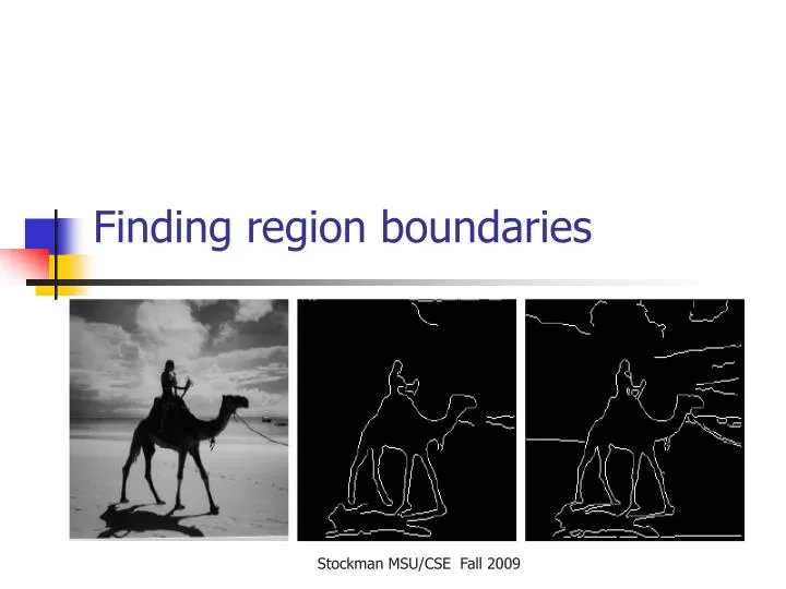 finding region boundaries