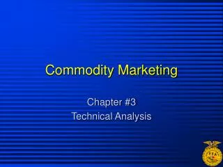 Commodity Marketing