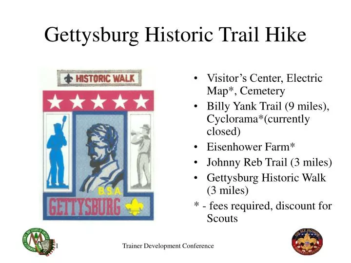 gettysburg historic trail hike
