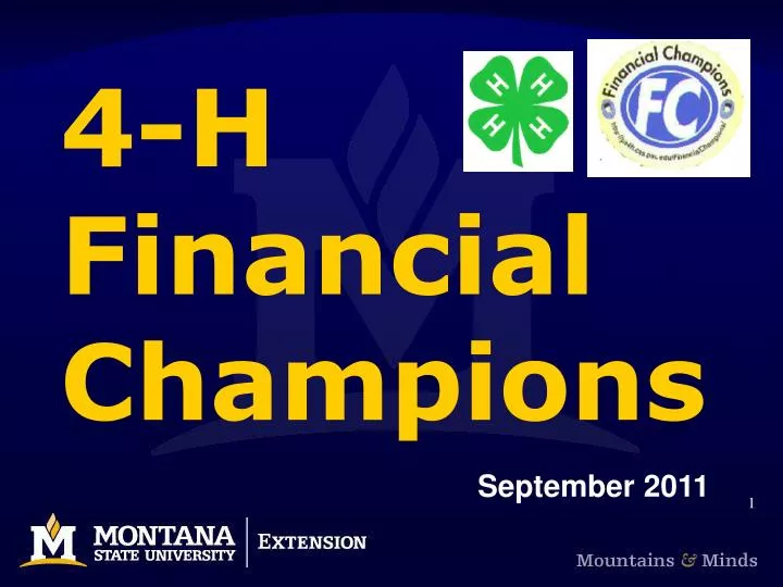 4 h financial champions