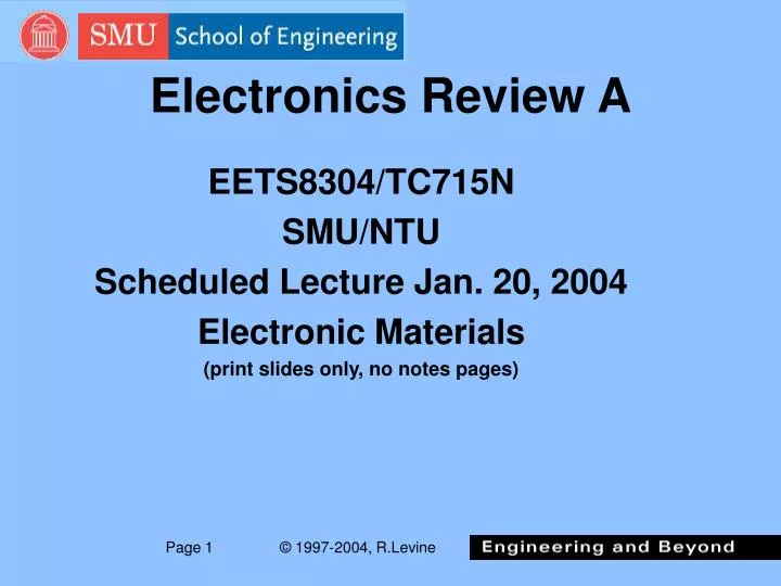 electronics review a