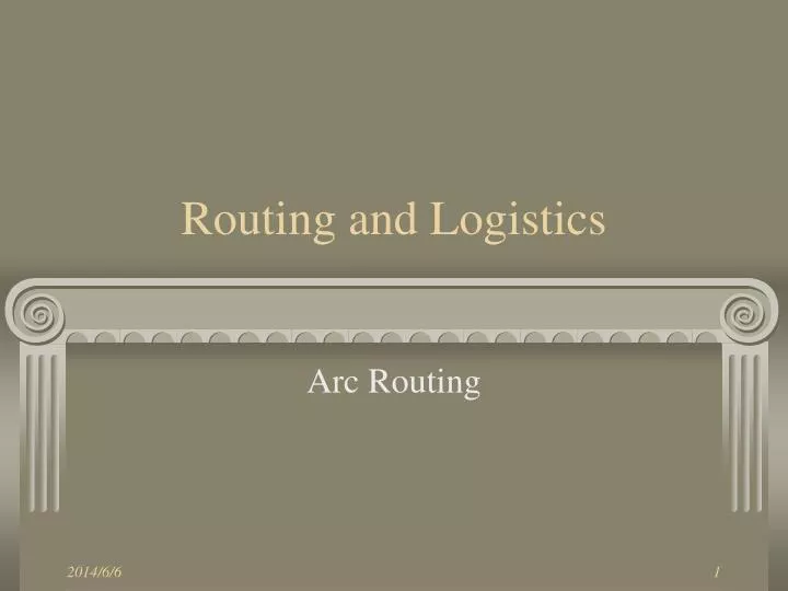 routing and logistics