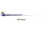 Workflow Provenance - slide 1