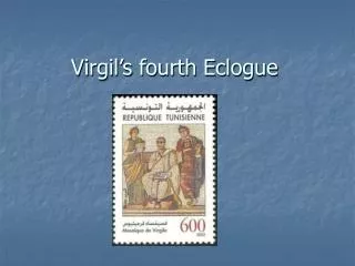 virgil s fourth eclogue