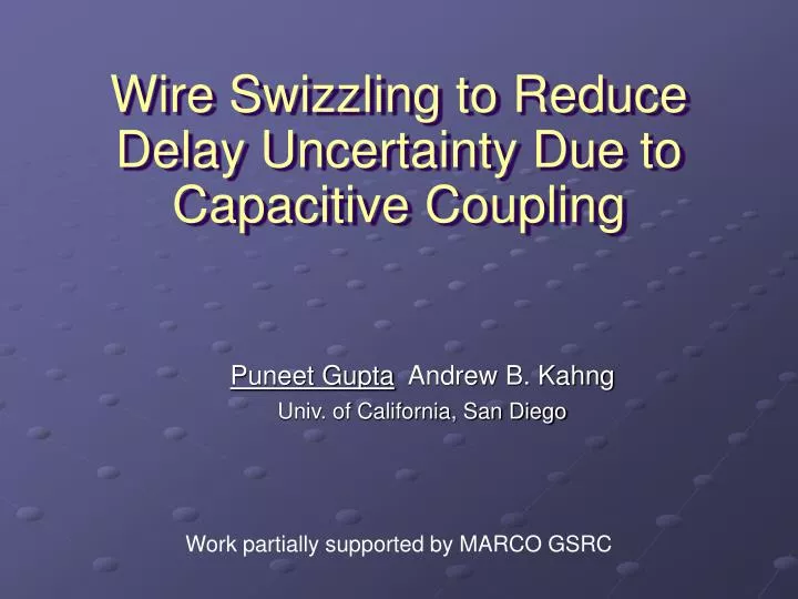 wire swizzling to reduce delay uncertainty due to capacitive coupling