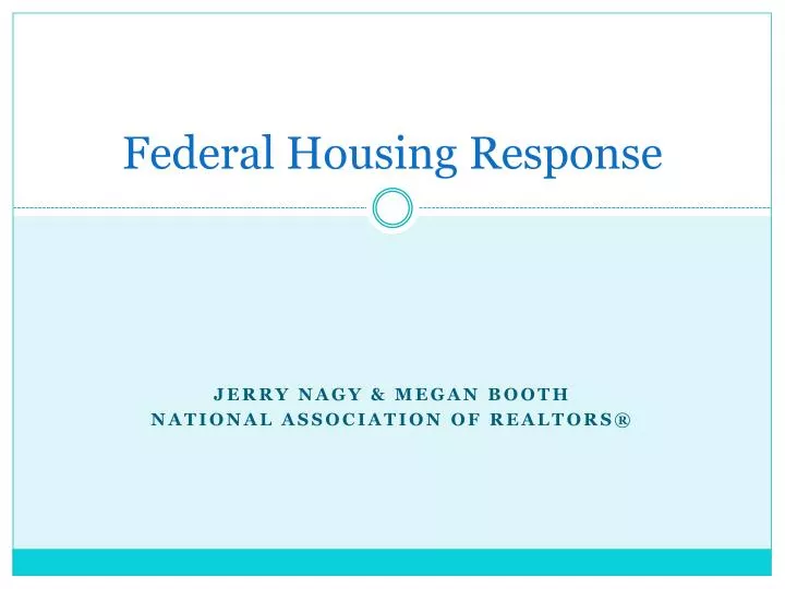 federal housing response