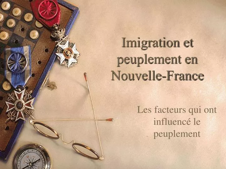 imigration et peuplement en nouvelle france