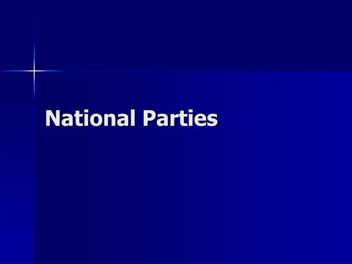 national parties