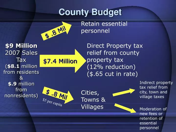 county budget