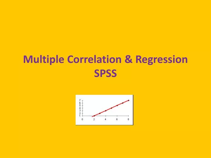 multiple correlation regression spss