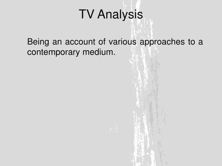 tv analysis