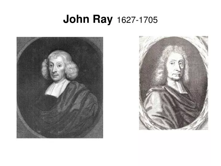 john ray 1627 1705
