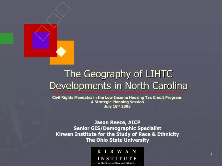 the geography of lihtc developments in north carolina