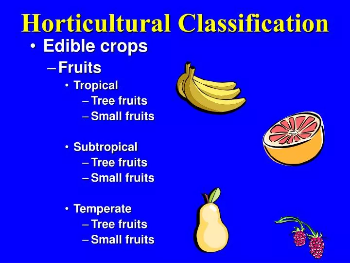 horticultural classification