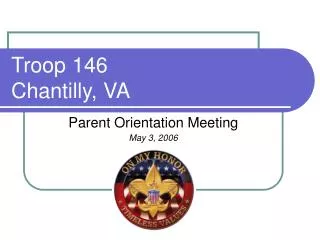 Troop 146 Chantilly, VA