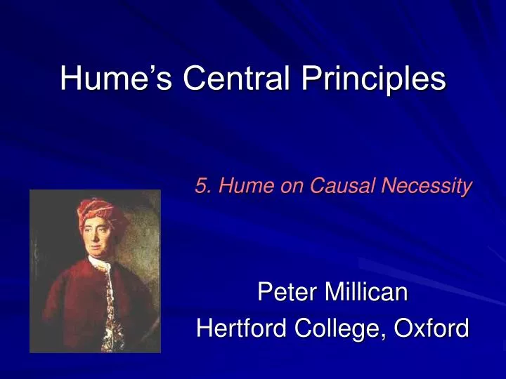 hume s central principles
