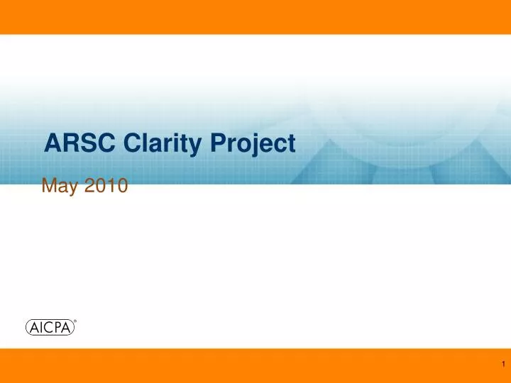 arsc clarity project