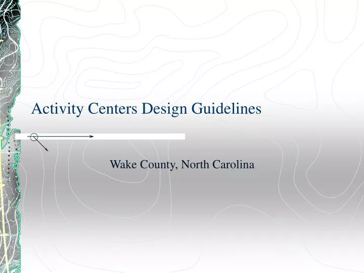 activity centers design guidelines