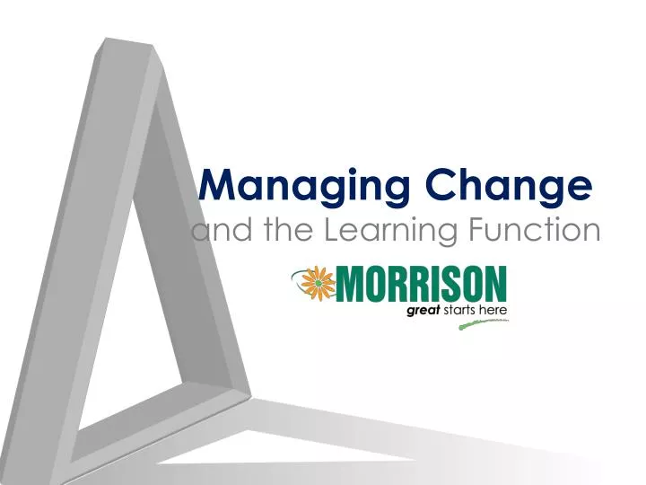 managing change and the learning function