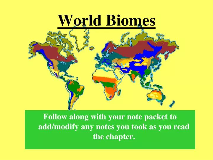 world biomes