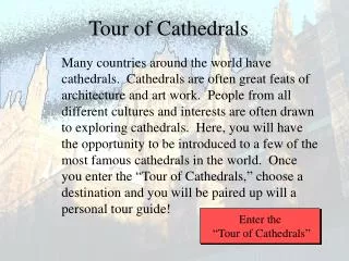 Tour of Cathedrals