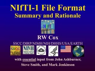 NIfTI-1 File Format Summary and Rationale