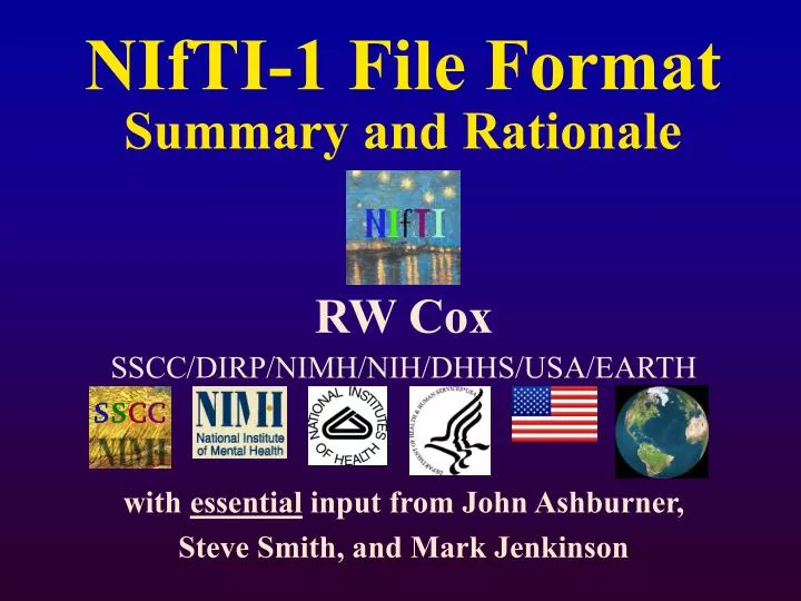 nifti 1 file format summary and rationale