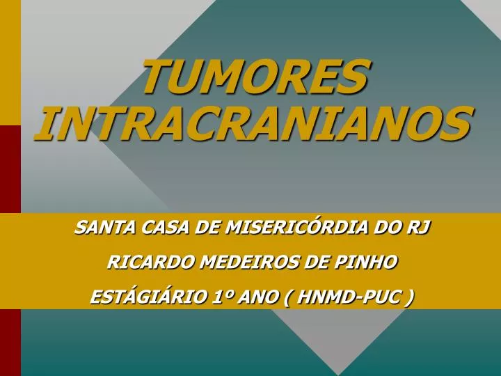tumores intracranianos