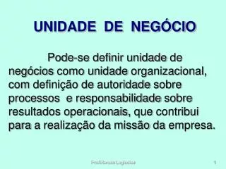 unidade de neg cio