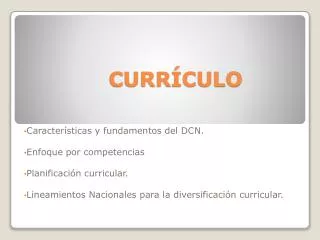 curr culo