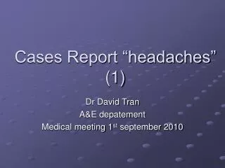 Cases Report “headaches” (1)