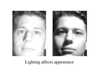 Lighting affects appearance