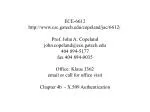 X.509 Authentication and Certificate Authorities - slide 1