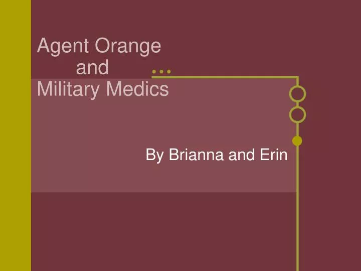 agent orange and military medics