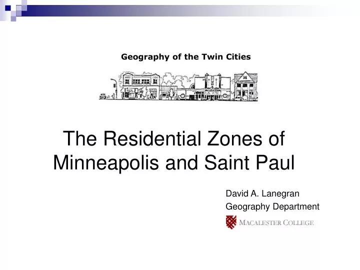 the residential zones of minneapolis and saint paul