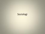 Sociologi - slide 1