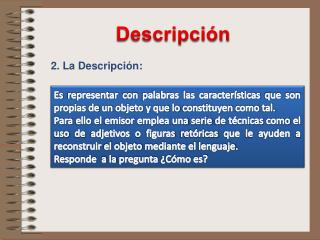 descripci n