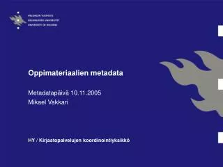 oppimateriaalien metadata