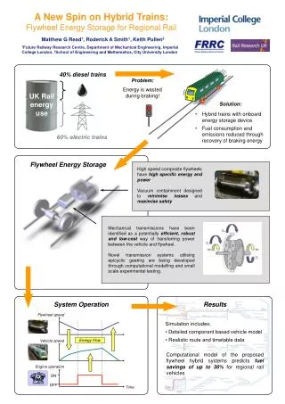 A New Spin on Hybrid Trains: Flywheel Energy Storage for Regional Rail