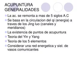 acupuntura generalidades
